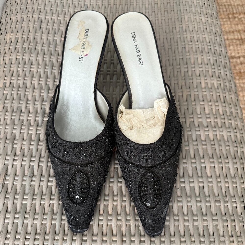 DBA Far East Black Heels - Picture 2 of 5